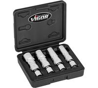 VIGOR V7002/4 Juego de llaves de cubo, bujía encendido