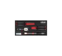 Vigor Juego de rasqueta, 1 pieza, v5017 | Longitud 393 mm, ancho 188 mm, altura 35 mm, 717 g, 16 piezas, inserto de espuma suave 2K VIGOR de 2 componentes