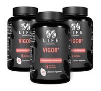 VIGOR Life | 90 Cápsulas Tribulus Terrestris, L-Arginina, Muira Puama y Maca Peruana - 30 Cápsulas Vegetales - Apto para Veganos