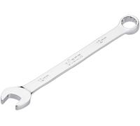 ViGOR Llave combinada V7740-12, SW 12 mm, versión larga, desplazamiento de 15 grados, perfil hexagonal exterior y hexagonal doble, cromada y pulida