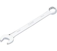 ViGOR Llave combinada V7740-18, SW 18 mm, versión larga, desviación de 15 grados, perfil hexagonal exterior y hexagonal doble, cromada y pulida