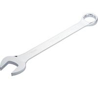 ViGOR Llave combinada V7740-46, SW 46 mm, versión larga, desviación de 15 grados, perfil hexagonal exterior y hexagonal doble, cromada y pulida