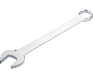 ViGOR Llave combinada V7740-46, SW 46 mm, versión larga, desviación de 15 grados, perfil hexagonal exterior y hexagonal doble, cromada y pulida