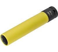 VIGOR Llave de impacto 19mm extra larga V5931, inserto de llave para llaves de impacto y manejo de máquinas, accionamiento: cuadrado hueco 12,5mm 1/2 pulgada, salida: perfil hexagonal exterior