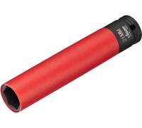 VIGOR Llave de impacto extra larga V5932, llave de impacto para uso en máquinas, accionamiento: cuadrado hueco 12,5mm (1/2 pulgada), salida: hexágono exterior