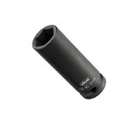 VIGOR Llave de impacto larga V5550L-11, 1/2" | 1/2 pulgadas (12,5 mm) cuadrado hueco, accionamiento cuadrado hueco de 1/2 pulgadas, perfil exterior hexagonal fosfatado