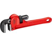 VIGOR Llave de tubo V5639-8, 170 mm, apertura de mordazas hasta 46 mm, cuerpo robusto de fundición, alta transmisión de fuerza, mordazas dentadas gruesas