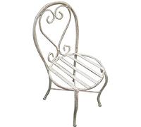 Vigor Macetero Hierro Forjado Blanco Silla