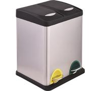 Vigor Papeleras diferenciadas inox bis 8+8 litros