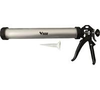 Vigor V-PSF 600 - Pistola de silicona tubo de aluminio de 600 ml, fuerza 1500 N, con aguja antiobstructiva, para lechada y acabado