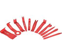 Vigor V1371 - Juego de herramientas para soldar (11 palancas diferentes en práctica bolsa enrollable), color rojo