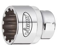 Vigor V1980 - Llave de vaso multiperfil (7 mm, 1/2")