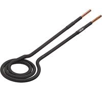 ViGOR V4891-4 bobina plana 227 mm de longitud, 24 mm de diámetro interior, apta para calentamiento superficial, apta para calentador de inducción V4891, para tornillos planos