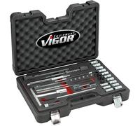ViGOR V4941N Juego de limpieza del eje del inyector, para motores diesel de inyección directa y common rail, incl. coronas de centrado y tapones, para inyectores Bosch y Delphi".