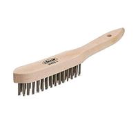 Vigor V6809-4 - Cepillo de alambre de acero, color madera