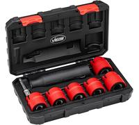 VIGOR V6850/6 Limpiador de espárragos, 8 piezas, portabrocas 1/2", para ruedas