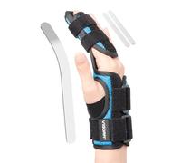 VIGORFIT Férula Para Dedo En Gatillo, Fracturas Y Esguinces - Soporte Doble Para Índice, Medio Y Anular, Tallas Unisex, Mano Derecha, Tamaño M