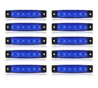 VIGORFLYRUN PARTS LTD 10x 6 LED 3.8" Luces Laterales del Marcador Luz de Gálibo para 12V Remolque Camioneta Caravana Camión Camión Autobús SUV - Azul