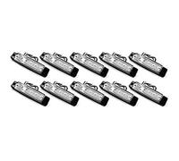 VIGORFLYRUN PARTS LTD 10x 6 LED 3.8" Luces Laterales del Marcador Luz de Gálibo para 24V Remolque Camioneta Caravana Camión Camión Autobús SUV - Blanco
