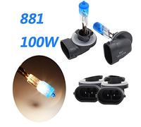VIGORFLYRUN PARTS LTD 2 unids Auto Car HOD Bombillas Halógenas 12 V 100 W 881 Xenón Gas Super Brillante Blanco Coche Faros de Luz Antiniebla Bombillas