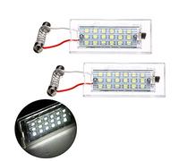 VIGORFLYRUN PARTS LTD 2pcs Coche Luces de Placa de Matrícula Leds Lámparas Traseras para E53 X5 1999-2006 / E83 X3 03-10, 12V 18LED CANBUS Error Free