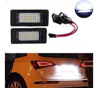 VIGORFLYRUN PARTS LTD 2PCS Luces de Placa de Matrícula Leds Lámparas Traseras Coche para A4 S4 A5 S5 Q5 TT/TT RS, Xenón Blanco 24 SMD Lamps Bulb