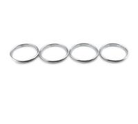 VIGORFLYRUN PARTS LTD 4pcs Coche Aire Acondicionado Ventilación Adorno Decoración Estilo para A3 S3 2013-2016 / Q2 2017, Protección Interior Accesorios - Blanco