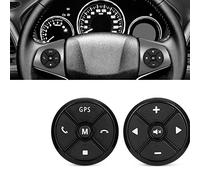 VIGORFLYRUN PARTS LTD Controlador Universal del Volante del Automóvil 4Key Music DVD inalámbrico Navegación GPS Volante 2 DIN Radio Botones de Control Remoto
