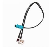 VIGORTHERIVE Adaptador de Antena de Radio para Coche, Enchufe Doble Fakra, convertidor de reanudación de Diversidad de vehículos, Cable Divisor, arnés de Cables, Antena, Adaptador de Radio
