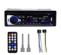 VIGORTHERIVE Radio de Coche estéreo 520 Bluetooth Auto Radio con Control Remoto 12V en el Tablero 1 DIN Coche MP3 Reproductor Multimedia Conector ISO con FM/USB/SD/AUX