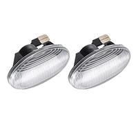 VIGORTHRIVE Intermitente dinámico transparente Indicador secuencial Lámpara repetidora Indicador lateral LED Luz de señal de giro Compatible with Mercedes-Benz Smart W450 W452 A-class W168 Vito W639