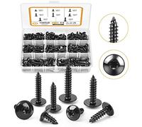 VIGRUE Tornillos autorroscantes, 310 unidades, cabeza plana, cabeza cruzada, tornillos de carrocería, surtido de tornillos para madera, acero al carbono, paneles de yeso, muebles, máquina, juego de