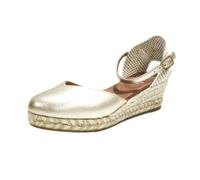 Viguera Alpargata Casual de Piel, con cuña de Yute Natural - 1809 para: Mujer Color: Sahara Talla: 38
