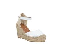 Viguera Zapatilla yute piel blanco plataforma para: Mujer color: blanco talla: 37