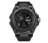 VIHBRAI Reloj de pulsera para hombre, ultrafino, carcasa de acero inoxidable, automático, 50 m, resistente al agua, con alarma y cronómetro, reloj de fitness para deportes, uso diario y regalo para