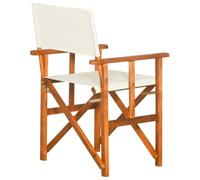 VIHHQGC Sillas de registro, 2 unidades, madera maciza de acacia, plegables | Madera de acacia, cubierta de tela, resistente a la intemperie, duradera, plegable, camping, playa, campo deportivo, 110 kg