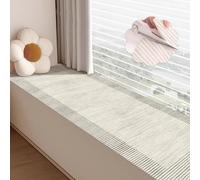 VIIGUIY Cojín para La Ventana Alfombrilla Recortable para Alféizar de Ventana Pequeña, Cojín Impermeable Alféizar Ventana, Cubierta Protectora Encimera Balcón(Style4,56x8in/140x20cm)