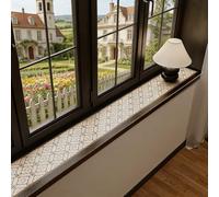 VIIGUIY Cojín para La Ventana Tapete Decorativo Alféizar Ventana con Diseño Vintage, Cojín Recortable A Prueba Polvo, Protector Antideslizante Alféizar Ventana Salediza.(StyleB,180x30cm/71x12in)