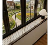 VIIGUIY Cojín para La Ventana Tapete Decorativo Alféizar Ventana con Diseño Vintage, Cojín Recortable A Prueba Polvo, Protector Antideslizante Alféizar Ventana Salediza.(StyleC,160x40cm/63x16in)