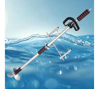 VIIGUIY HéLice Taladro Barco Kit de Hélice Portátil de Aluminio para Emergencias, Hélice Accionada por Taladro Inalámbrico Mano, Repuesto Propulsor Motor Arrastre(with Bracket,1.25m/49.2in)