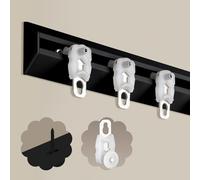 VIIGUIY Riel Cortina Techo Riel para Cortinas en Forma de V para Montaje en Techo, Sistema de Riel para Cortinas Simple con Kit de Herrajes con Ruedas, para Litera(Black Wall,20ft/609.6cm)