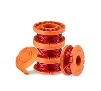 Viilich 4 pezzi Bobina di ricambio del Filo del tosaerba per Tutti i tosaerba Worx 20V, con Tapa de Carrete de cortacésped de 1 Pieza, Carrete de Hilo de Nailon Compatible Worx, Ø1,65 mm/3,05 m