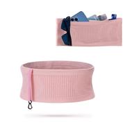 Viilich Cinturón para Correr Cinturón de Fitness, Riñonera Oculta Transpirable De Punto Multifuncional, Unisex Gran Capacidad Riñonera de Ejercicio, Adecuada para Correr, Ciclismo, Jogging, Rosa (S)