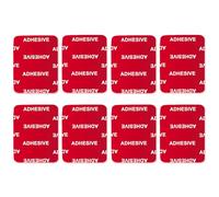 VIIMAKE 8 Kits de Repuesto Almohadillas Adhesivas Transparentes para de Base de Casco de GoPro Hero 10, 9, 8, Cámara de acció,Automóviles Grabadora de Video (Rectangular)