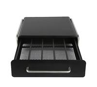 VIIROUD - Cajones para cápsulas compatibles con Tassimo, portadosis Tassimo, cajón de almacenamiento/soporte de máquina 2 en 1 para la máquina de Tassimo-30,5 x 31,5 x 10 cm (36 piezas) negro