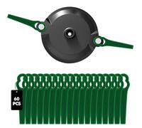 Viitech Juego de discos de doble hoja y 60 cuchillas inalámbricas, soporte de doble cuchilla compatible con Parkside PRTA 20-Li A1 - LIDL IAN 311046