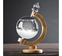 Viitech Pronóstico del tiempo de vidrio tormenta, estación meteorológica en forma de globo, bola de cristal decorativa para oficina, hogar