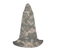 VIIUHVJBJ Capa con capucha con estampado de camuflaje digital del ejército para adolescentes, capa para Halloween, cosplay, carnaval, fiesta temática
