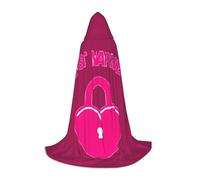 VIIUHVJBJ Capa con capucha con estampado de recién casados para adolescentes, capa para Halloween, cosplay, carnaval, fiesta temática
