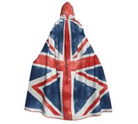 Viiuhvjbj Capa unisex con capucha para adultos, diseño de bandera de la Unión, carnaval, Halloween, Navidad, cosplay, para fiestas de disfraces de brujas, vampiros